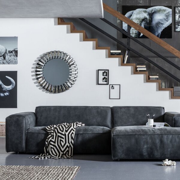 Kare designová nástěnná zrcadla Sprocket Ø92 cm