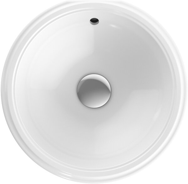 Geberit Variform umyvadlo 33x33 cm kulatý pod pult bílá lesk 500.744.01.2