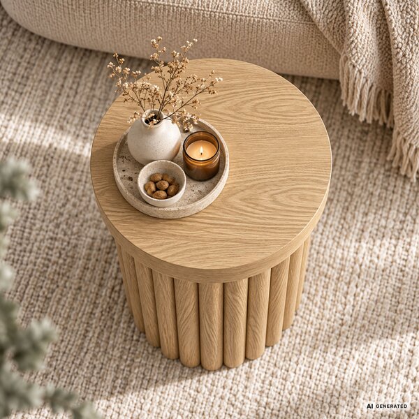 Ak furniture Konferenční stolek Tino 40 cm dub přírodní