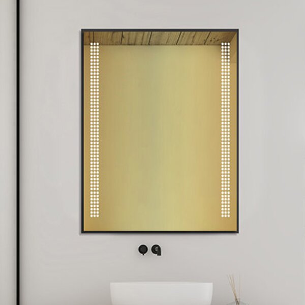 Gaudia Zrcadlo Orny LED - gold glass Rozměr: 100 x 63 cm