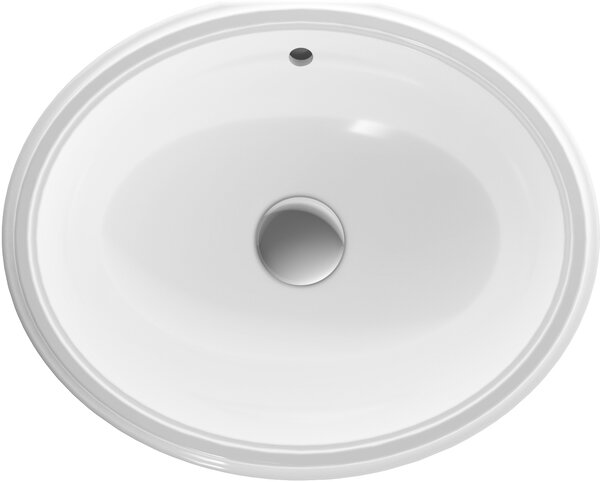 Geberit Variform umyvadlo 42x33 cm oválné pod pult bílá 500.748.01.2