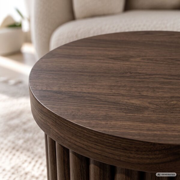 Ak furniture Konferenční stolek Tino 40 cm ořech