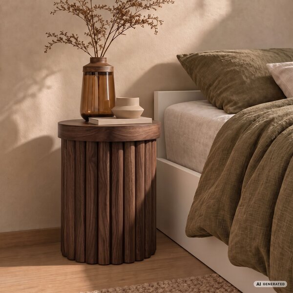 Ak furniture Konferenční stolek Tino 40 cm ořech