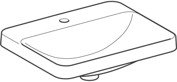 Geberit Variform umyvadlo 55x45 cm obdélníkový zápustný bílá 500.743.00.2