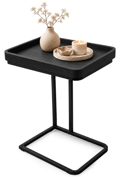 Ak furniture Odkládací stolek Hyggo 40 cm černý