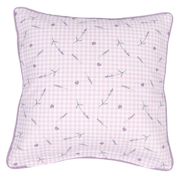 Bavlněný povlak na polštář Lavander Garden – 40x40 cm
