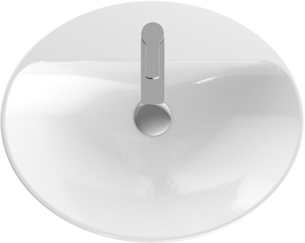 Geberit Variform umyvadlo 60x48 cm oválné zápustný bílá lesk 500.725.01.2
