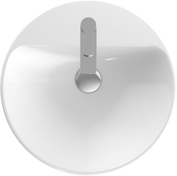 Geberit Variform umyvadlo 50x50 cm kulatý zápustný bílá lesk 500.782.01.2