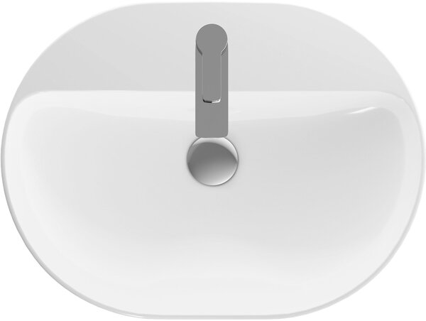 Geberit Variform umyvadlo 60x45 cm oválné nábytkový-na pult bílá lesk 500.777.01.2