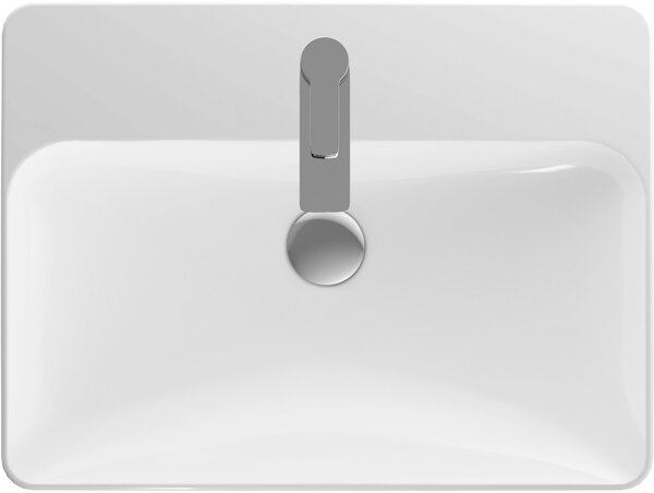 Geberit Variform umyvadlo 60x45 cm obdélníkový nábytkový-na pult bílá 500.781.01.2