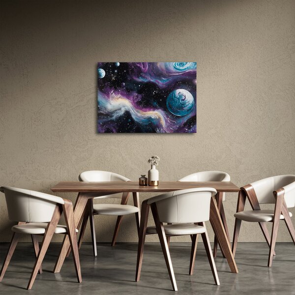 Obraz - Malovaný vesmír (70x50 cm)