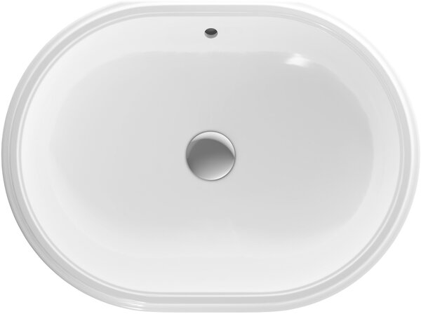 Geberit Variform umyvadlo 55x40 cm oválné pod pult bílá lesk 500.756.01.2