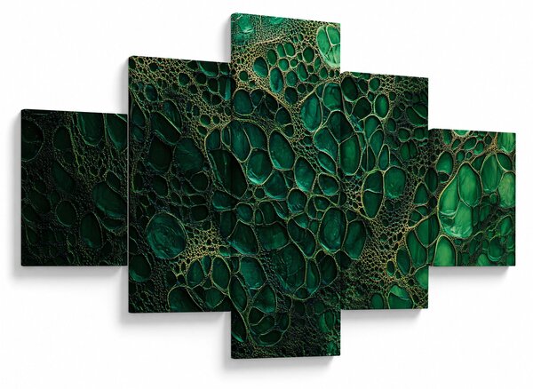 Obraz - Zelený mikroskopický snímek (125x70 cm)