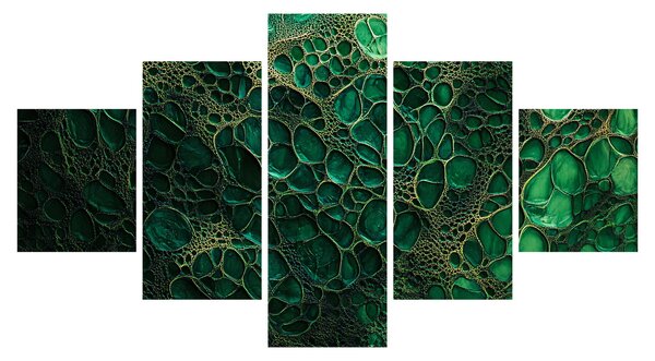Obraz - Zelený mikroskopický snímek (125x70 cm)