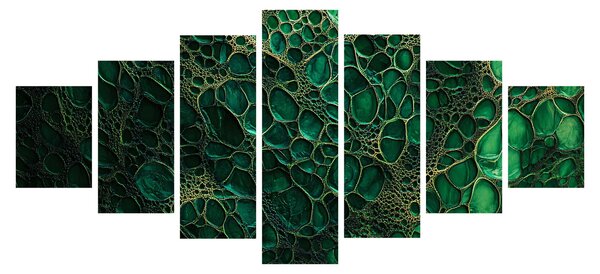 Obraz - Zelený mikroskopický snímek (210x100 cm)