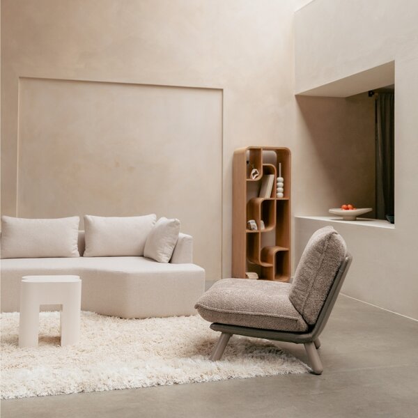 Béžové čalouněné lounge křeslo ZUIVER LAZY SACK