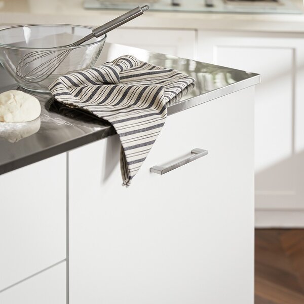 Sobuy Fkw117-W Designový Kuchyňský Vozík Kuchyňský Ostrůvek Kuchyňská Skříňka Příborník Bílý 120X90X56Cm