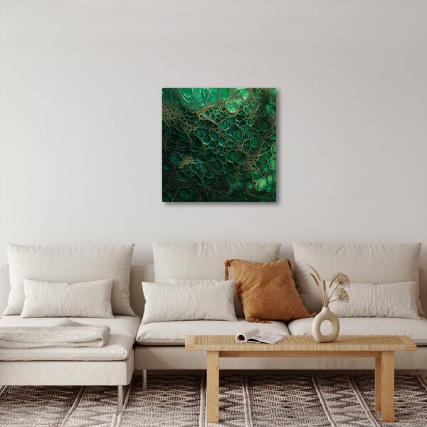 Obraz - Zelený mikroskopický snímek (30x30 cm)