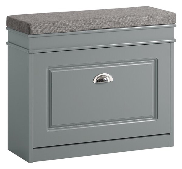 Sobuy Fsr82-K-Hg Lavice S Botníkem Botník Světle Šedý 61X51X24Cm