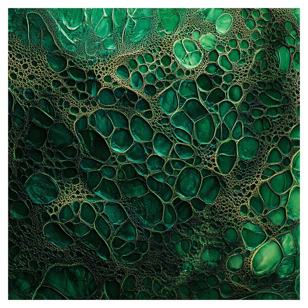 Obraz - Zelený mikroskopický snímek (30x30 cm)
