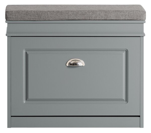 Sobuy Fsr82-K-Hg Lavice S Botníkem Botník Světle Šedý 61X51X24Cm