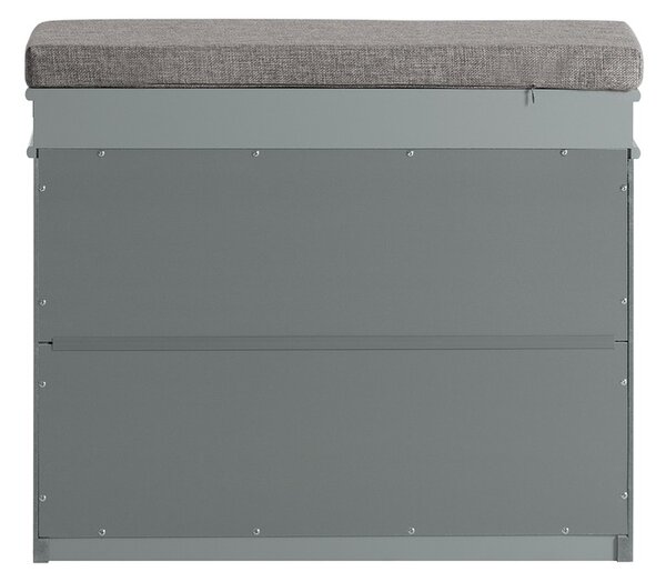 Sobuy Fsr82-K-Hg Lavice S Botníkem Botník Světle Šedý 61X51X24Cm