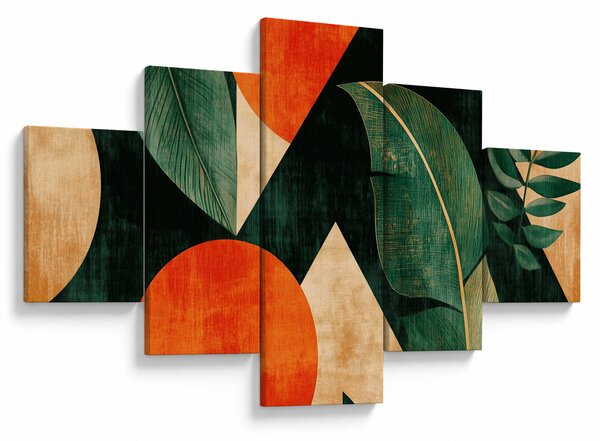 Obraz - Geometrické přírodní motivy II. (125x70 cm)