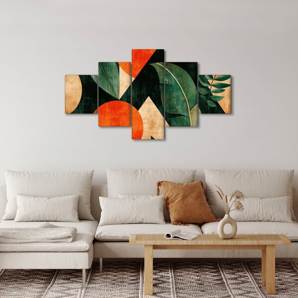 Obraz - Geometrické přírodní motivy II. (125x70 cm)