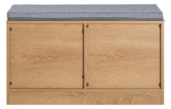 Botník Sobuy Fsr120-N Lavice S Posuvnými Dveřmi Botník Přírodní 80X48X35Cm
