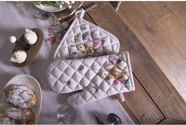 Bavlněný běhoun na stůl s králíčkem Happy Bunny – 50x160 cm