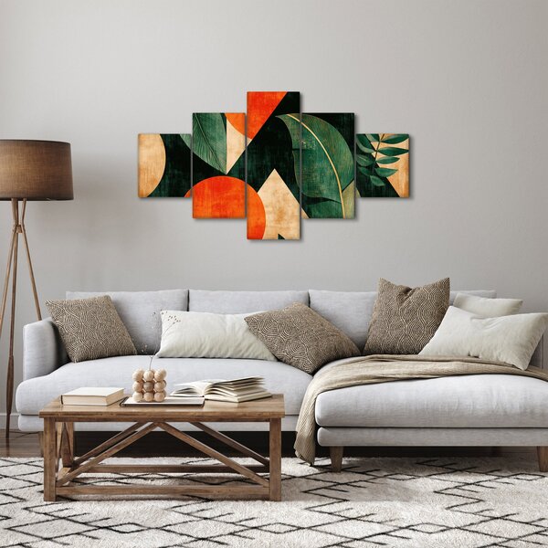 Obraz - Geometrické přírodní motivy II. (125x70 cm)