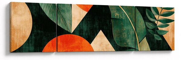 Obraz - Geometrické přírodní motivy II. (170x50 cm)