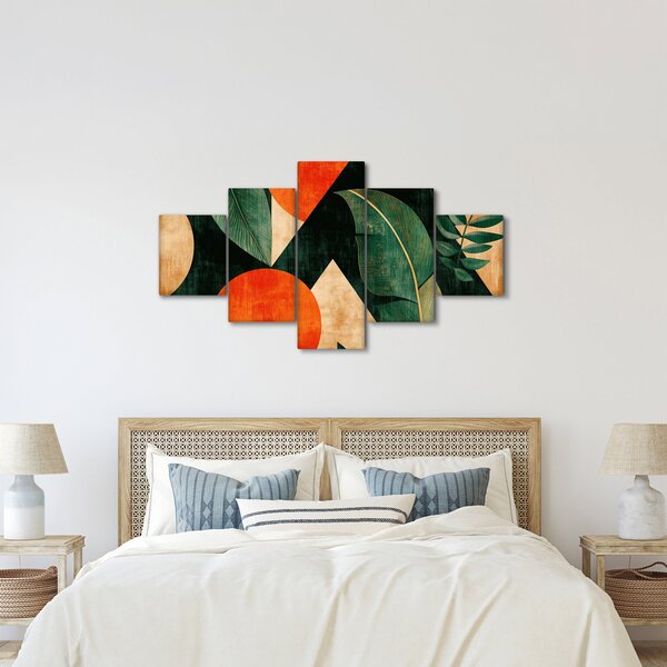 Obraz - Geometrické přírodní motivy II. (125x70 cm)
