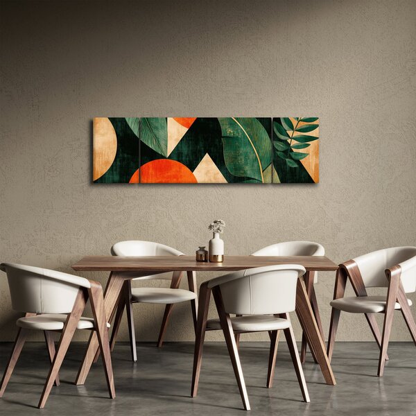 Obraz - Geometrické přírodní motivy II. (170x50 cm)
