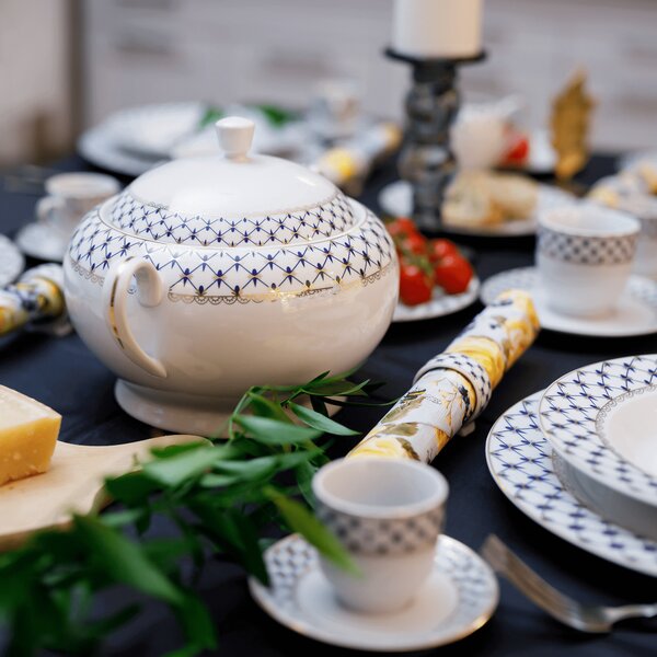 TEMPO-KONDELA GARIDA TYP 1, jídelní sada, set 57 ks, porcelán