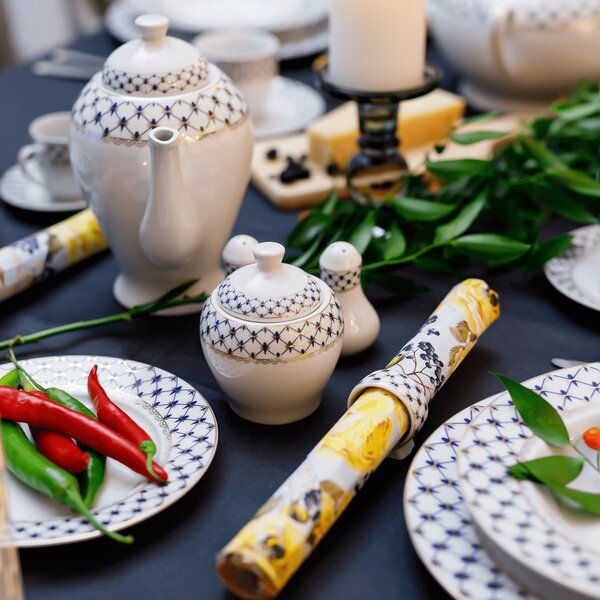 TEMPO-KONDELA GARIDA TYP 1, jídelní sada, set 57 ks, porcelán