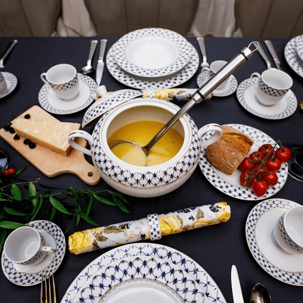 TEMPO-KONDELA GARIDA TYP 1, jídelní sada, set 57 ks, porcelán