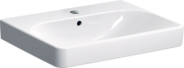 Geberit Smyle Square umyvadlo 60x48 cm obdélníkový klasický-zápustný bílá lesk 500.229.01.8