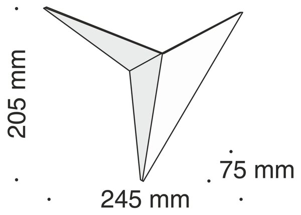 NÁSTĚNNÉ SVÍTIDLO, 7,5/20,5/24,8 cm - Online Only svítidla, Online Only