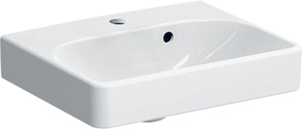 Geberit Smyle Square umyvadlo 45x36 cm obdélníkový klasický-nábytkový-zápustný bílá lesk 500.222.01.1