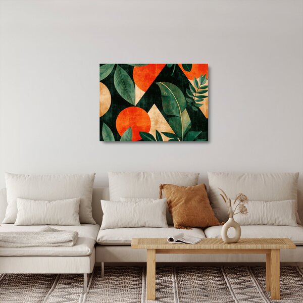 Skleněný obraz - Geometrické přírodní motivy II. (70x50 cm)
