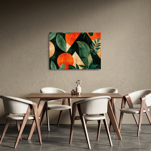 Skleněný obraz - Geometrické přírodní motivy II. (70x50 cm)