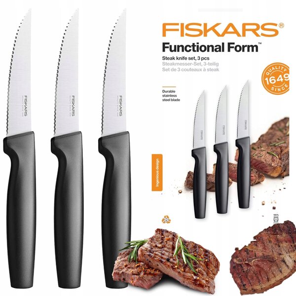 Sada nožů v pouzdře Fiskars FunctionalForm 3 ks