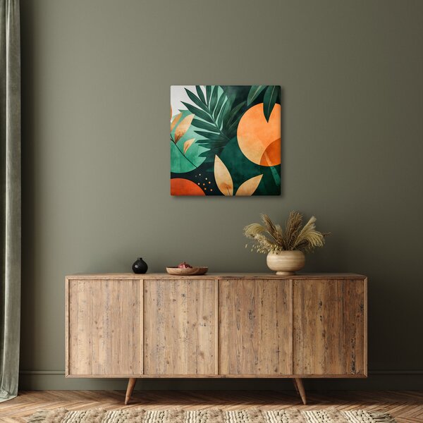 Obraz - Geometrické přírodní motivy (30x30 cm)