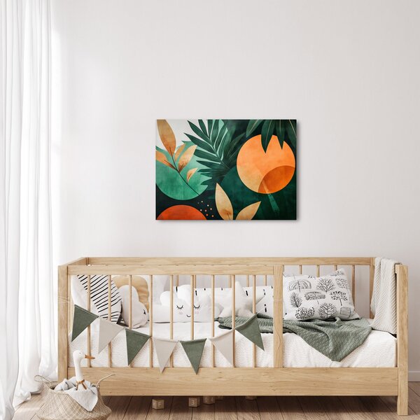 Obraz - Geometrické přírodní motivy (70x50 cm)