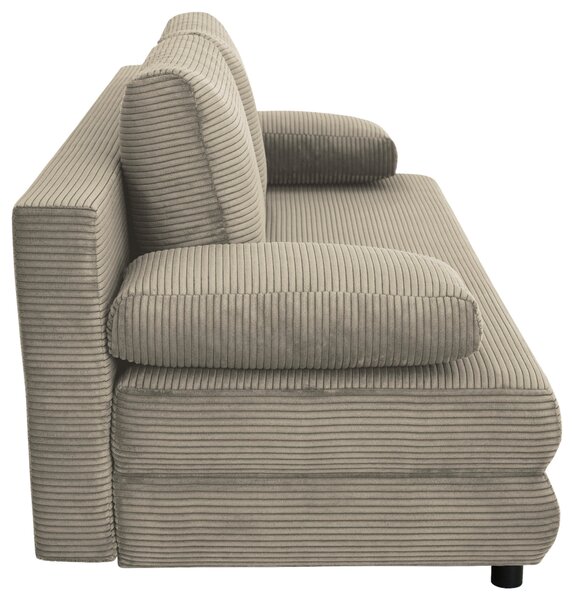 ROZKLÁDACÍ POHOVKA, textil, šedohnědá home24 - Rozkládací sedačky