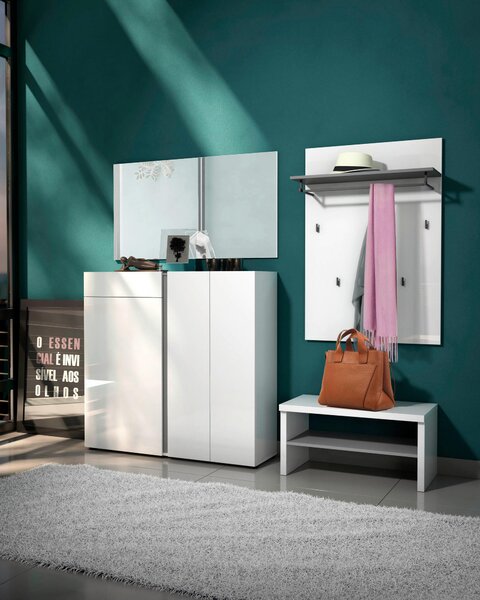 ŠATNÍ PANEL, bílá, 80/115/28 cm Xora - Šatní panely, Online Only
