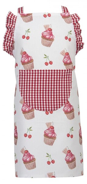 Dětská kuchyňská zástěra Cherry Cupcake – 48x56 cm
