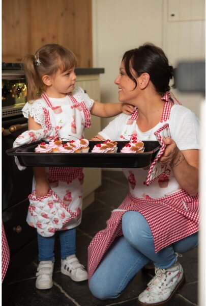 Bavlněná podložka pod hrnec Cherry Cupcake – 20x20 cm