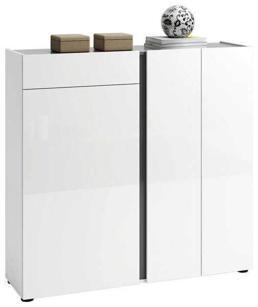 BOTNÍK, bílá, 120/115/34 cm Xora - Online Only šatny & botníky, Online Only